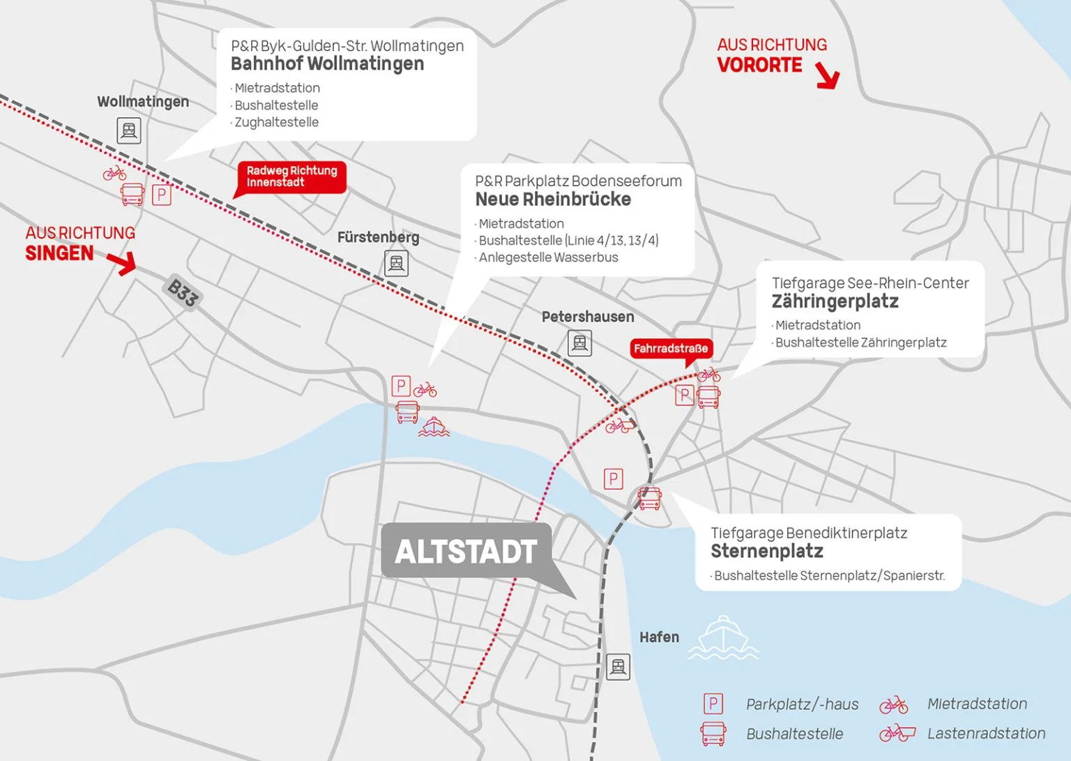 Parken in Konstanz - Mobilität - Mobil sein ohne Parkfrust